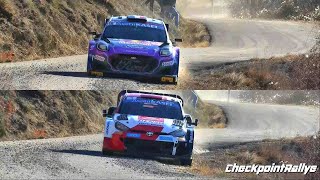 SLOEB VS SOGIER RALLY1 MONTE CARLO 2022  PUMA VS YARIS GR  CHECKPOINTRALLYE [upl. by Trofmoc353]