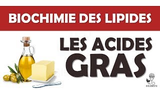 Biochimie des Lipides  les Acides Gras [upl. by Gavrah945]