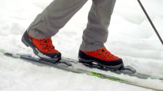 Alpina Alaska NNN BC boot XCD BC BC Telemark Skiing Madshus Panorama M68 [upl. by Nwahsav]