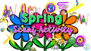 Spring Scarf Dance 🌻Spring Brain Break 🌻 Scarf Activity 🌻Sing Play Create [upl. by Afinom824]