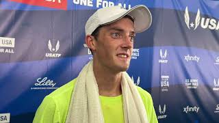 Graham Blanks Reacts To 4th Place Finish In Olympic Trials 5000m Final Uncertain On Qualifying [upl. by Otit]