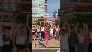 LULULEMON summer sweat series yoga class in Vancouver 🤍 lululemon lululemoncreator yogateacher [upl. by Emmery]