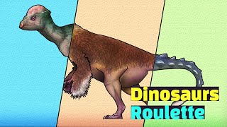 Dinosaur Roulette Game  공룡 룰렛 게임  Dinosaur size  공룡크기  Prenocephale Saichania  4 Dino  공룡룰렛 [upl. by Scheck]