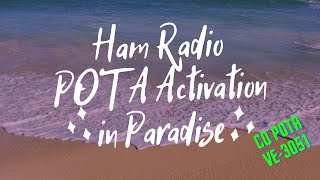 Beach Ham Radio POTA activation in Paradise [upl. by Ludmilla]