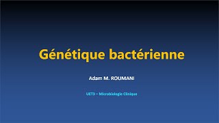 Microbio  Génétique bactérienne [upl. by Ynattyrb87]