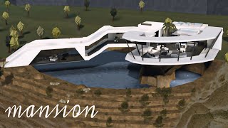 Bloxburg Mansion Modern House  House Build  Roblox [upl. by Campman697]