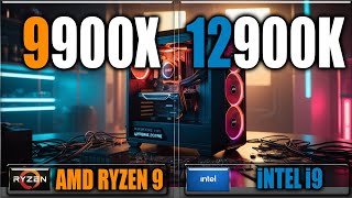 9900X vs 12900K Benchmarks  Gaming Benchmarks  Applications Tests [upl. by Eixirt]