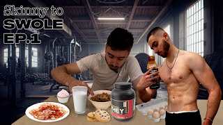 WHAT I EAT IN A DAY AS A SKINNY GUY TRYING TO BULK skinny to swole 1 [upl. by Nylaj]