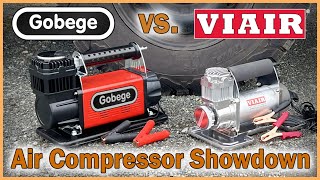 COMPARING THE GOBEGE AND VIAIR 12V PORTABLE AIR COMPRESSORS [upl. by Yelnikcm]