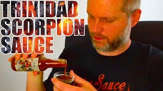 Trinidad Scorpion Sauce Cauterizer  Hot Sauce Review 16 [upl. by Nirhtak5]