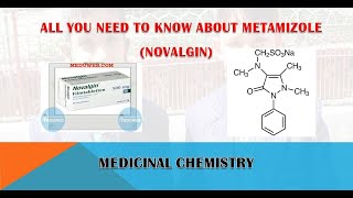 SYNTHESIS  USES  SIDE EFFECTS OF METAMIZOLE NOVALGIN [upl. by Damle148]