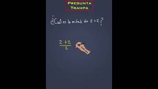 Pregunta trampa de matemáticas estudiantes mathematics matemática matemáticas [upl. by Ynad124]