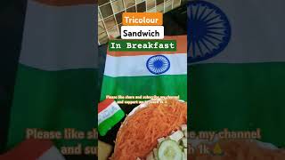 Tricolour Sandwich For Breakfast tricolor sandwich breakfast youtubeshorts shorts viral food [upl. by Mosora279]