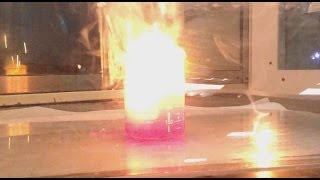 Sodium water and Phenolphthalein Demo [upl. by Kacy908]