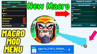 Agario Macro New Full Control Mod Menu with Xelahot Zoom  LagFree iOSAndroid [upl. by Nwahsyt]