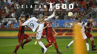 GOAL Zlatan Ibrahimovic scores his 500th career goal in stunning fashion [upl. by Woodhouse]