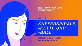 Verhütung mit Kupferspirale Kupferkette Kupferball Goldspirale oder Silberspirale [upl. by Fernandes]