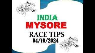 Mysore Race Tips 04102024  Horse Racing Tips  Free Racing tips  India Race Tips  Indian race [upl. by Waldon]