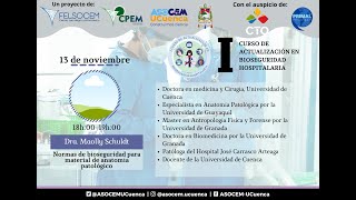 quotI CURSO DE ACTUALIZACIÓN EN BIOSEGURIDAD HOSPITALARIAquot Bioseguridad en anatomía patológica [upl. by Nola]