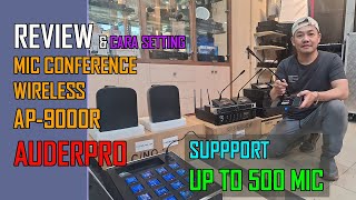 Toko lux audio  Review mic conference wireless auderpro ap9000r lengkap sound system original [upl. by Hiltner585]