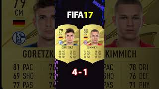 GORETZKA VS KIMMICH FIFA COMPARISON shorts football fifa10 fifa23 [upl. by Ellersick]