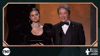 Selena Gomez and Martin Short Intro the “Shag Awards”  28th Annual SAG Awards  TNT [upl. by Narahs]