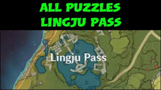 Lingju Pass puzzlesfire torch amp precious chest Location Genshin Impact [upl. by Atikir56]