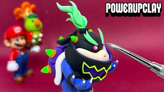 Making Wonder Bowser Jr from Super Mario Bros Wonder  Polymer Clay [upl. by Laddy]