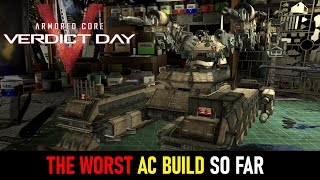 Weapon Arms Tank AC Build yes  Armored Core Verdict Day [upl. by Eelhsa]