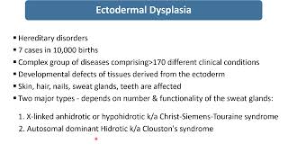 Ectodermal Dysplasia  Spot Diagnosis  1  Pediatrics [upl. by Arihday]