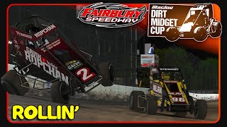 Dirt Midget  Fairbury Speedway  iRacing Dirt [upl. by Otxis2]