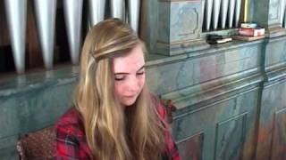 12 year old girl plays on the church organ a great hymn [upl. by Alliber]