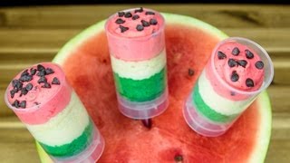 Watermelon Cake Push Pops Cupcakes and Cardio Recipe [upl. by Sewel994]