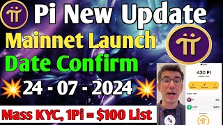 Pi Network New Update  Wait For KYC Results Pi Network  Pi Price Today  Pi Mainnet Launch Date [upl. by Kaitlin838]