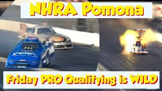 NHRA Friday qualifying highlights from Pomona race dragracing racer brother dragster nhra [upl. by Leonor]