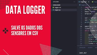 Data Logger em Python pra salvar dados de sensores [upl. by Shewmaker]