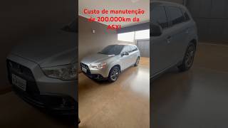 Quanto custou a manutenção geral de 200000km da ASX asx mitsubishi suvbarato [upl. by Hermy]