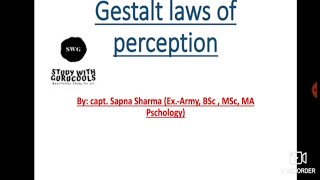 Gestalt law of Perception [upl. by Adnaluy]