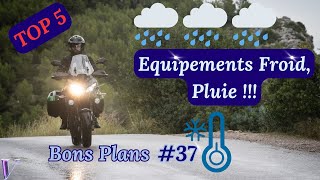 Les 5 équipements Moto pour rouler sous la Pluie et le Froid   Bons Plans 37  V comme motard [upl. by Maitund]