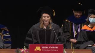 Hannah Balder  DNP Student Speaker at UMN Nursing Spring 2022 Commencement [upl. by Arjan423]