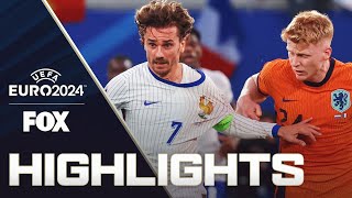 Netherlands vs France Highlights  UEFA Euro 2024 [upl. by Tonye]