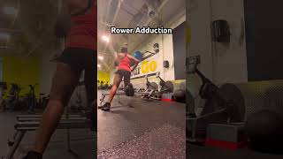 Rower adduction exercise fitness gym workout exercise getfit viral personaltrainer [upl. by Biagio40]