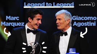 Legend to Legend Giacomo Agostini amp Marc Márquez [upl. by Niledam]