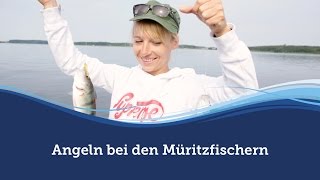 Angeln bei den Müritzfischern  30000 ha Angelgewässer  1 Angelkarte [upl. by Anilosi]