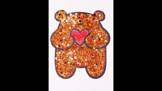 Lovely Drawing of a Sparkly Bear 🐻 [upl. by Odilia]