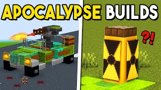 Minecraft 15 Apocalypse Build Hacks amp Ideas [upl. by Moersch]