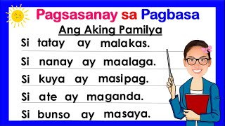 Simpleng PANGUNGUSAP ll Pagsasanay sa Pagbasa ng PANGUNGUSAP ll Teacher Ana Online Learning [upl. by Ettereve]