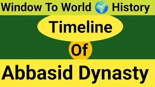 Timeline of Abbasid Dynasty  Abbasid Dynasty garrisonwithHaiqa [upl. by Attenej]