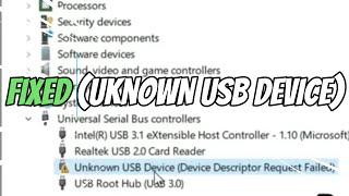 FIXED Unknown USB Device Device Descriptor Request Failed Windows 11 10 [upl. by Benyamin902]