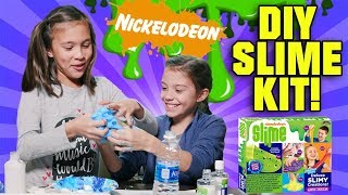 NICKELODEON DIY SLIME KIT Glow In the Dark Googly Eye Foam Glitter Slime [upl. by Aiden]